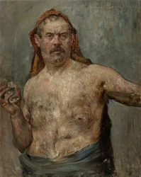 Self-Portrait with a Glass
